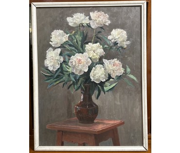 Бржозовский Г.Ф "Пионы". Холст, масло. Размер 60х80 см. № 3503 (артикул №3503) - фото №2