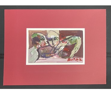 Акулов В.И "Любовники", 2003г. Смешанная техника. Размер 60х45 см. № 3507 (артикул №3507) - фото №1