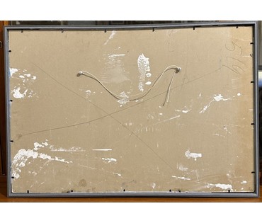 Луцевич З.О "Натюрморт с рыбой", 2007г. ДВП, масло. Размер 80,5х55см. № 3528 (артикул №3528) - фото №2