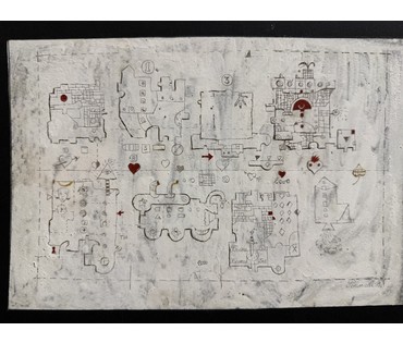 Римашевский С.В "Метаморфозы любви",1995г. Бумага, темпера. Размер с паспарту 44,5х35 см. № 3601 (артикул №3601) - фото №2