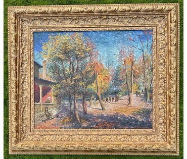 Скулме Уга. Пейзаж. Холст, масло. Размер 83х60,5 см., с рамой 104х91 см. № 3633 (артикул №3633) - фото №2