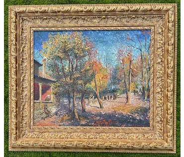 Скулме Уга. Пейзаж. Холст, масло. Размер 83х60,5 см., с рамой 104х91 см. № 3633 (артикул №3633) - фото №1