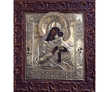 Икона "Взыскание Погибших Пресвятая Богородица". Москва, 1895 г. 84 проба. НЕТ В НАЛИЧИИ!! (артикул №91) - фото №2