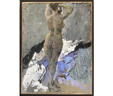 Данциг М.В "Обнажённая", 1956г. Холст, масло. Размер 89х67 см. № 3665 (артикул №3665) - фото №3