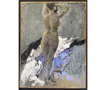 Данциг М.В "Обнажённая", 1956г. Холст, масло. Размер 89х67 см. № 3665 (артикул №3665) - фото №4