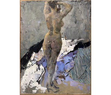 Данциг М.В "Обнажённая", 1956г. Холст, масло. Размер 89х67 см. № 3665 (артикул №3665) - фото №1