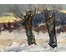 Данциг М.В "За городом", 1965г. Холст, масло на картоне. Размер с родной рамой 65х40 см. № 3700 (артикул №3700) - фото №4