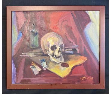 Поплавский Г.Г Этюд. Холст, масло. Размер с рамой 57х67 см. № 3721 (артикул №3721) - фото №3