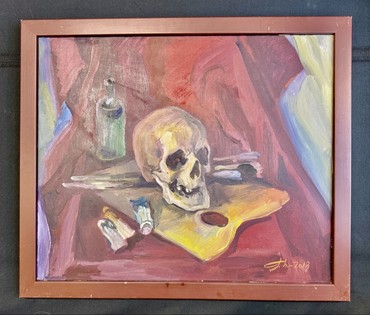 Поплавский Г.Г Этюд. Холст, масло. Размер с рамой 57х67 см. № 3721 (артикул №3721) - фото №2