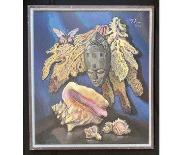 Поплавский Г.Г "Дары Индийского океана",2014г. Холст. масло. Размер с рамой 63,5 х73,5 см. № 3722 (артикул №3722) - фото №1