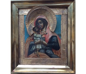 Взыскание Погибших Пресвятая Богородица. Подписная. Санкт-Петербург, 2-ая пол. XVIII в. (артикул №112) - фото №1