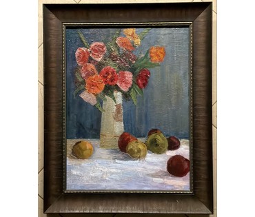 Довгялло М.Х "Натюрморт", 1950г. Холст, масло. Размер с рамой 59х73,5 см. № 3826 (артикул №3826) - фото №1