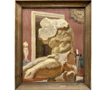 Кубарев В.Г "Торс", 1958 год. Холст, масло на картоне. Размер 67,5х79,5 см. № 3849 (артикул №3849) - фото №1