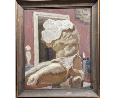 Кубарев В.Г "Торс", 1958 год. Холст, масло на картоне. Размер 67,5х79,5 см. № 3849 (артикул №3849) - фото №3
