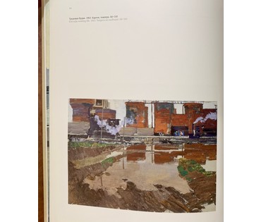 Данциг М.В. Каталожная работа "Трудовые будни", 1963г. Картон, темпера. Размер 68х100 см. № 3874 (артикул №3874) - фото №6