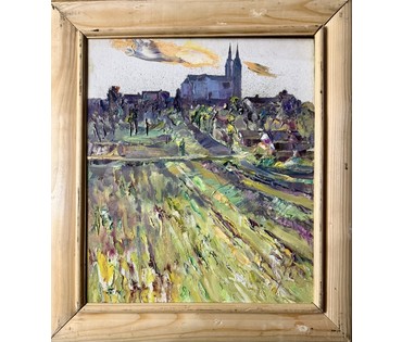 Скрипниченко Г.С "Слаботка", 2014г. Холст, масло. Размер с рамой 53х47 см. № 3977 (артикул №3977) - фото №3