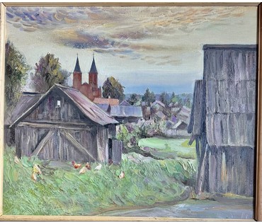 Скрипниченко Г.С "Іказнь", 2014 г. Холст, масло. Размер с рамой 67х58,5 см. № 3988 (артикул №3988) - фото №4
