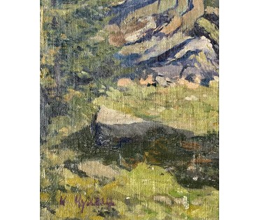 Кулец И.В "Пейзаж", холст, масло. Размер с рамой 92х82 см. № 4001 (артикул №4001) - фото №8