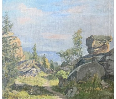 Кулец И.В "Пейзаж", холст, масло. Размер с рамой 92х82 см. № 4001 (артикул №4001) - фото №7