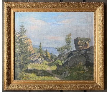 Кулец И.В "Пейзаж", холст, масло. Размер с рамой 92х82 см. № 4001 (артикул №4001) - фото №4