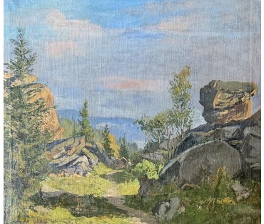 Кулец И.В "Пейзаж", холст, масло. Размер с рамой 92х82 см. № 4001 (артикул №4001) - фото №5