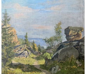 Кулец И.В "Пейзаж", холст, масло. Размер с рамой 92х82 см. № 4001 (артикул №4001) - фото №6