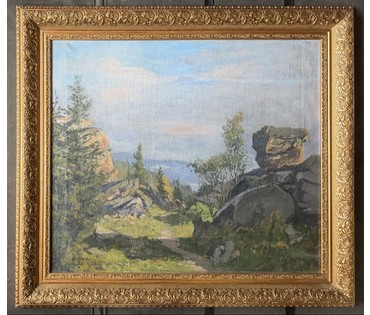 Кулец И.В "Пейзаж", холст, масло. Размер с рамой 92х82 см. № 4001 (артикул №4001) - фото №1