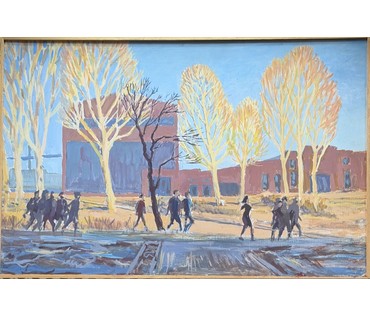 Максимов. ДВП, масло. Размер с рамой 44х65 см. № 4005 (артикул №4005) - фото №4
