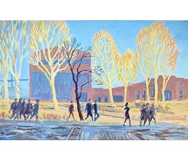 Максимов. ДВП, масло. Размер с рамой 44х65 см. № 4005 (артикул №4005) - фото №5