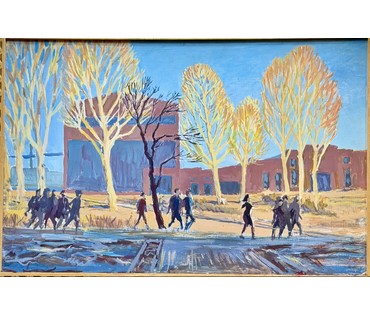 Максимов. ДВП, масло. Размер с рамой 44х65 см. № 4005 (артикул №4005) - фото №2