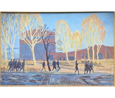 Максимов. ДВП, масло. Размер с рамой 44х65 см. № 4005 (артикул №4005) - фото №3