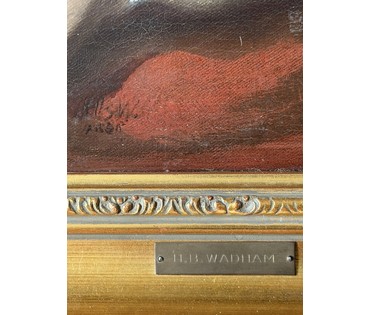 H.B.Wadham. Англия, первая половина 20 века. Холст, масло. Размер с рамой 57х67,5 см. № 4032 (артикул №4032) - фото №8