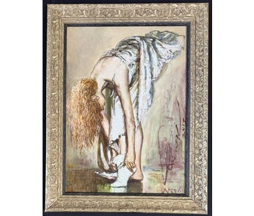 Смоляк А.Н. Каталожная работа "Утро", 2013г. Холст, масло. Размер с рамой 51х66,5 см. № 4048 (артикул №4048) - фото №2