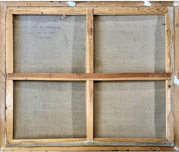 Щемелёв Л.Д. Каталожная работа "Натюрморт в интерьере", 1995 г. Холст, масло. Размер с рамой 107х127 см. № 4067 (артикул №4067) - фото №6