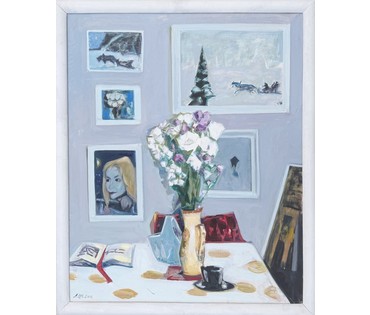 Щемелёв Л.Д "Раніца ў майстэрні", 2011 г. Холст, масло. Размер с родной рамой 100х121 см. № 4074 (артикул №4074) - фото №2