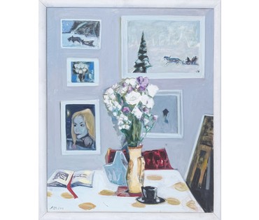Щемелёв Л.Д "Раніца ў майстэрні", 2011 г. Холст, масло. Размер с родной рамой 100х121 см. № 4074 (артикул №4074) - фото №4