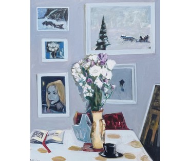 Щемелёв Л.Д "Раніца ў майстэрні", 2011 г. Холст, масло. Размер с родной рамой 100х121 см. № 4074 (артикул №4074) - фото №6