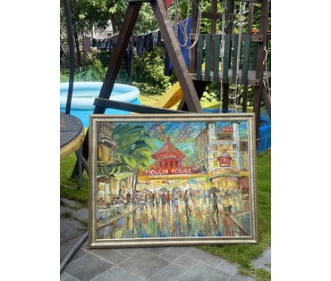 Семенихин И.И "Мулен Руж", 2007 г. Холст, масло. Размер с рамой 143х112 см. № 4078 (артикул №4078) - фото №11
