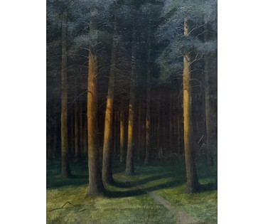 Гончаров Ф.С (1873-1955) учился у А.М Корина, А.Е Архипова, В.А Серова. Холст, масло. 1908 г. Размер 50х63 см. № 4080 (артикул №4080) - фото №11