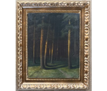 Гончаров Ф.С (1873-1955) учился у А.М Корина, А.Е Архипова, В.А Серова. Холст, масло. 1908 г. Размер 50х63 см. № 4080 (артикул №4080) - фото №5