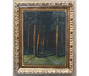 Гончаров Ф.С (1873-1955) учился у А.М Корина, А.Е Архипова, В.А Серова. Холст, масло. 1908 г. Размер 50х63 см. № 4080 (артикул №4080) - фото №1