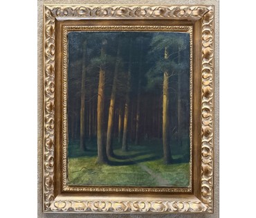 Гончаров Ф.С (1873-1955) учился у А.М Корина, А.Е Архипова, В.А Серова. Холст, масло. 1908 г. Размер 50х63 см. № 4080 (артикул №4080) - фото №2