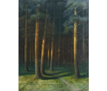 Гончаров Ф.С (1873-1955) учился у А.М Корина, А.Е Архипова, В.А Серова. Холст, масло. 1908 г. Размер 50х63 см. № 4080 (артикул №4080) - фото №8