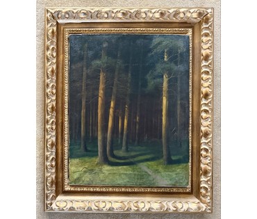 Гончаров Ф.С (1873-1955) учился у А.М Корина, А.Е Архипова, В.А Серова. Холст, масло. 1908 г. Размер 50х63 см. № 4080 (артикул №4080) - фото №3