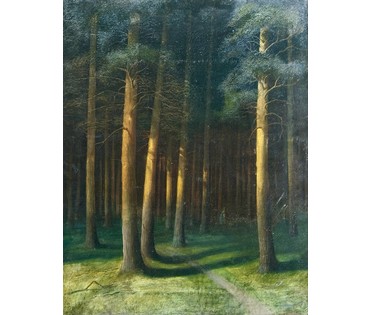 Гончаров Ф.С (1873-1955) учился у А.М Корина, А.Е Архипова, В.А Серова. Холст, масло. 1908 г. Размер 50х63 см. № 4080 (артикул №4080) - фото №9