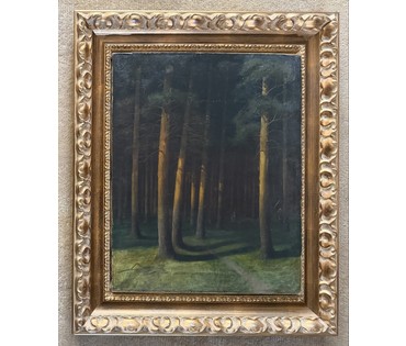 Гончаров Ф.С (1873-1955) учился у А.М Корина, А.Е Архипова, В.А Серова. Холст, масло. 1908 г. Размер 50х63 см. № 4080 (артикул №4080) - фото №4