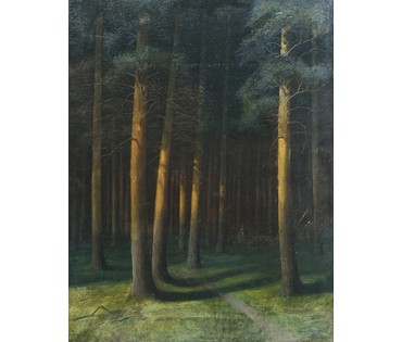 Гончаров Ф.С (1873-1955) учился у А.М Корина, А.Е Архипова, В.А Серова. Холст, масло. 1908 г. Размер 50х63 см. № 4080 (артикул №4080) - фото №10