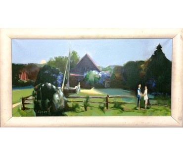 Картина "Лето в деревне". Щемелев Леонид Дмитриевич. 2007г. №180
