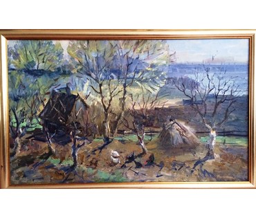 Картина "Ратомка". Хмелевский Василий Васильевич. 1983г. №190