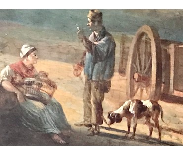 Pieter Gerardus van Os (1776-1839). "Сельский пейзаж". Голландия. Начало 19 века. (артикул №222) - фото №8